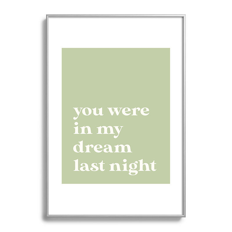 April Lane Art Green Dream I Metal Framed Art Print