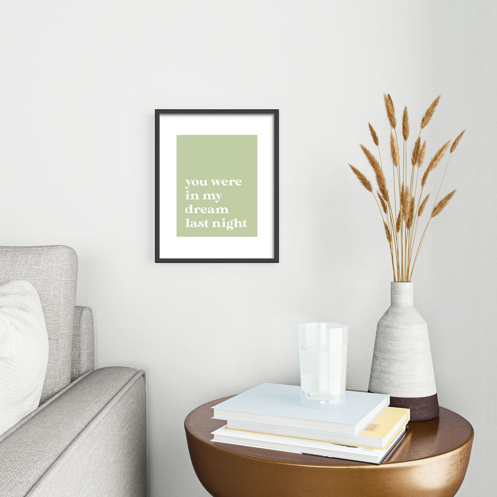 April Lane Art Green Dream I Metal Framed Art Print