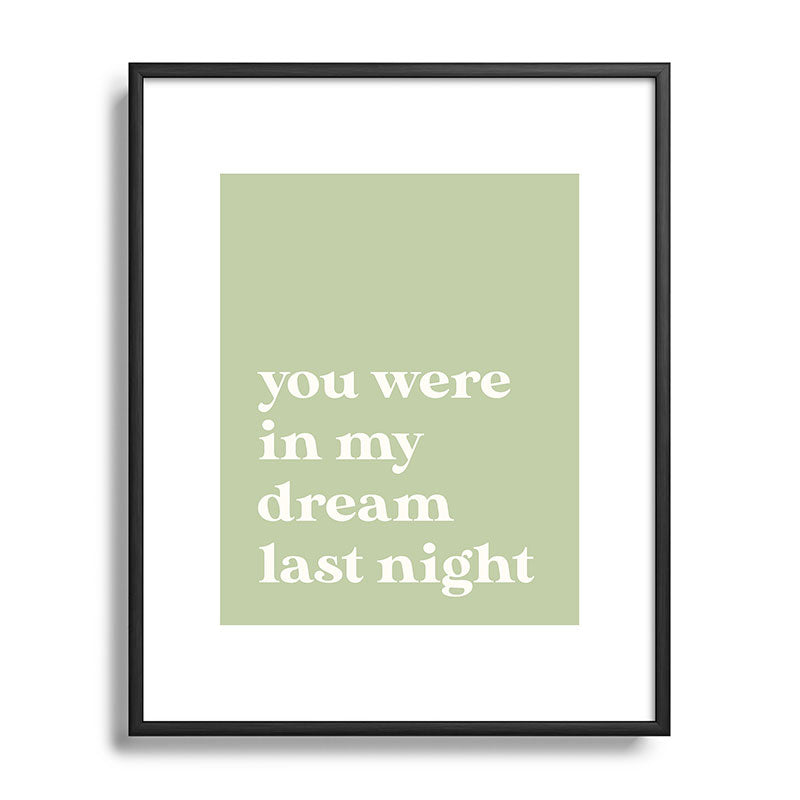 April Lane Art Green Dream I Metal Framed Art Print