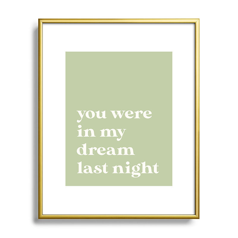 April Lane Art Green Dream I Metal Framed Art Print