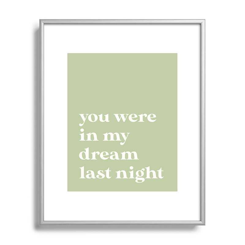 April Lane Art Green Dream I Metal Framed Art Print