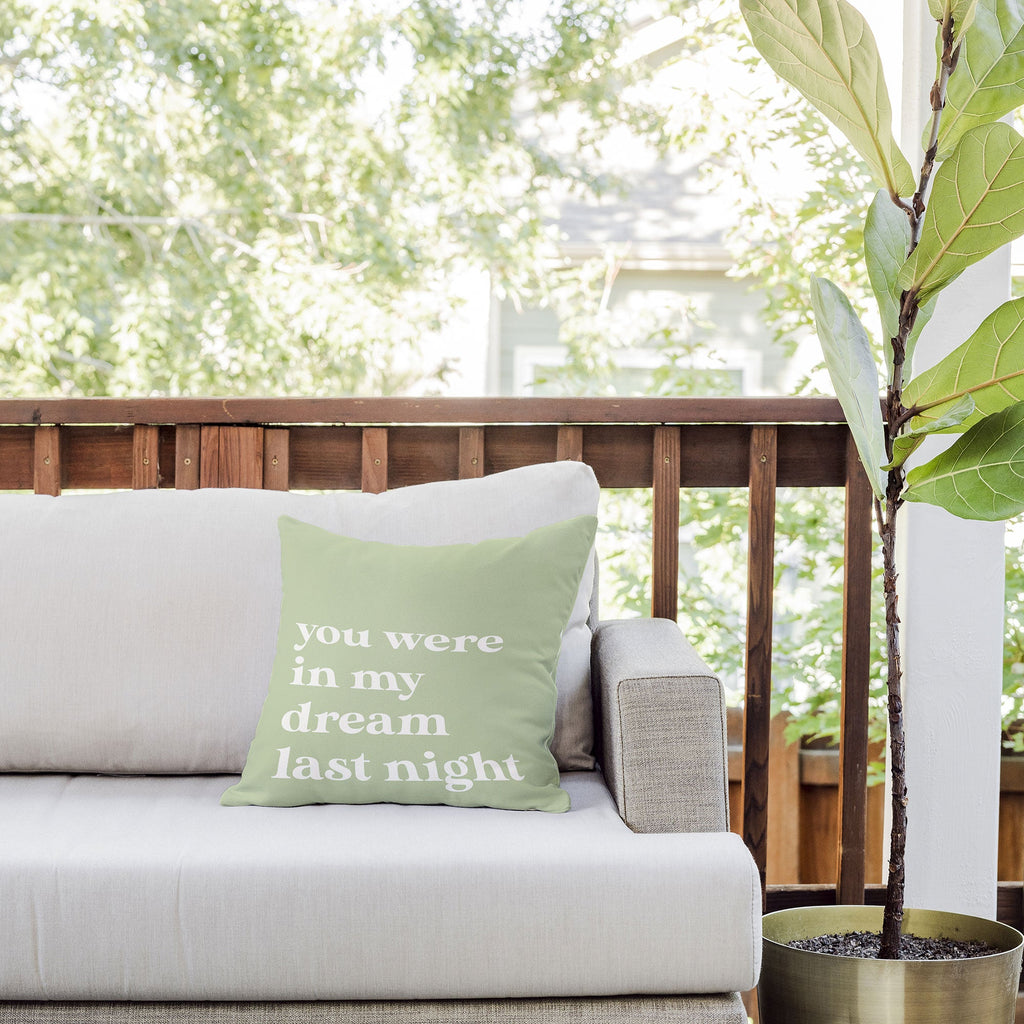 April Lane Art Green Dream I Outdoor Throw Pillow