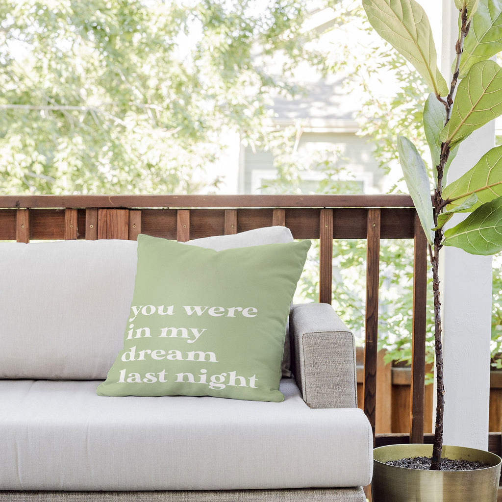 April Lane Art Green Dream I Outdoor Throw Pillow
