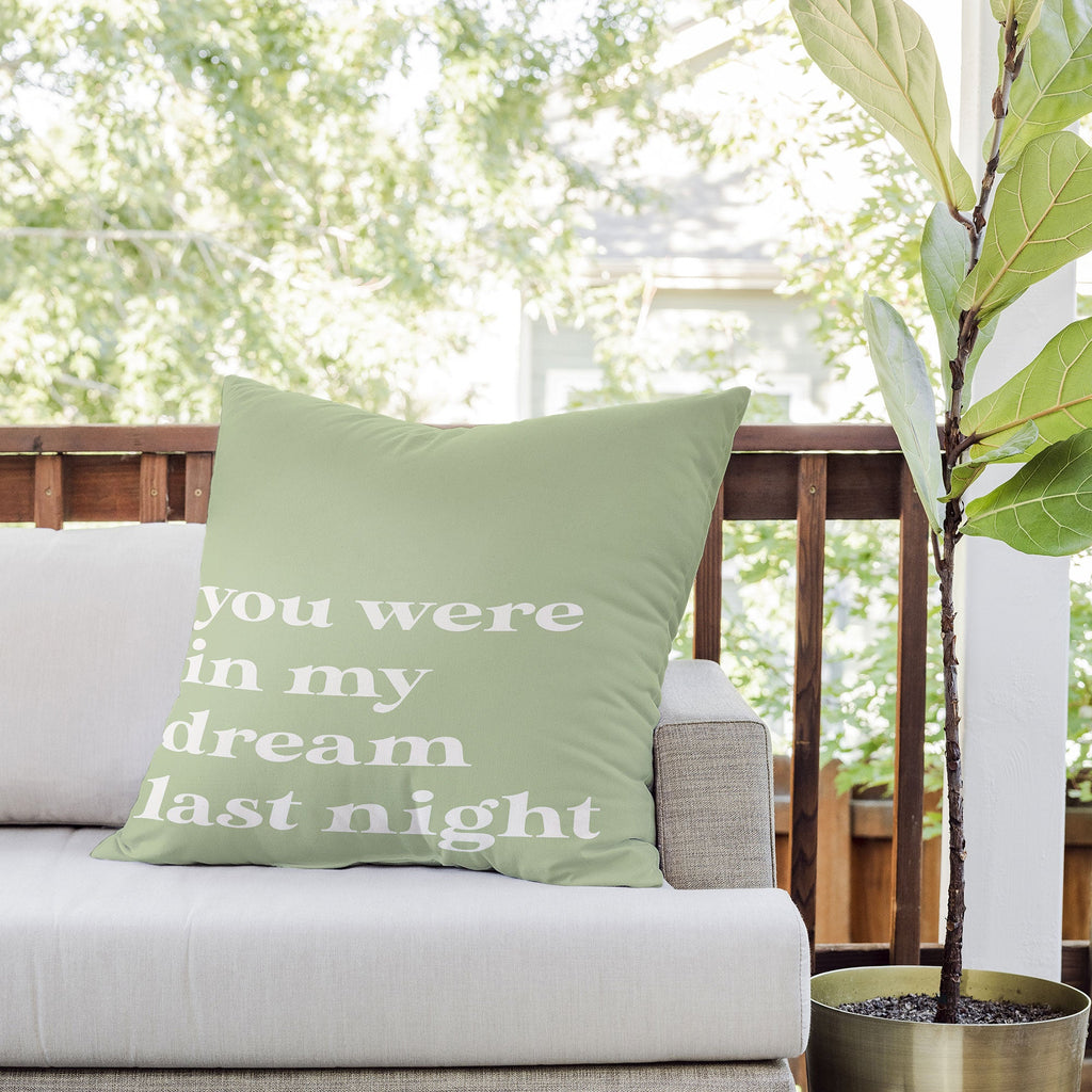 April Lane Art Green Dream I Outdoor Throw Pillow