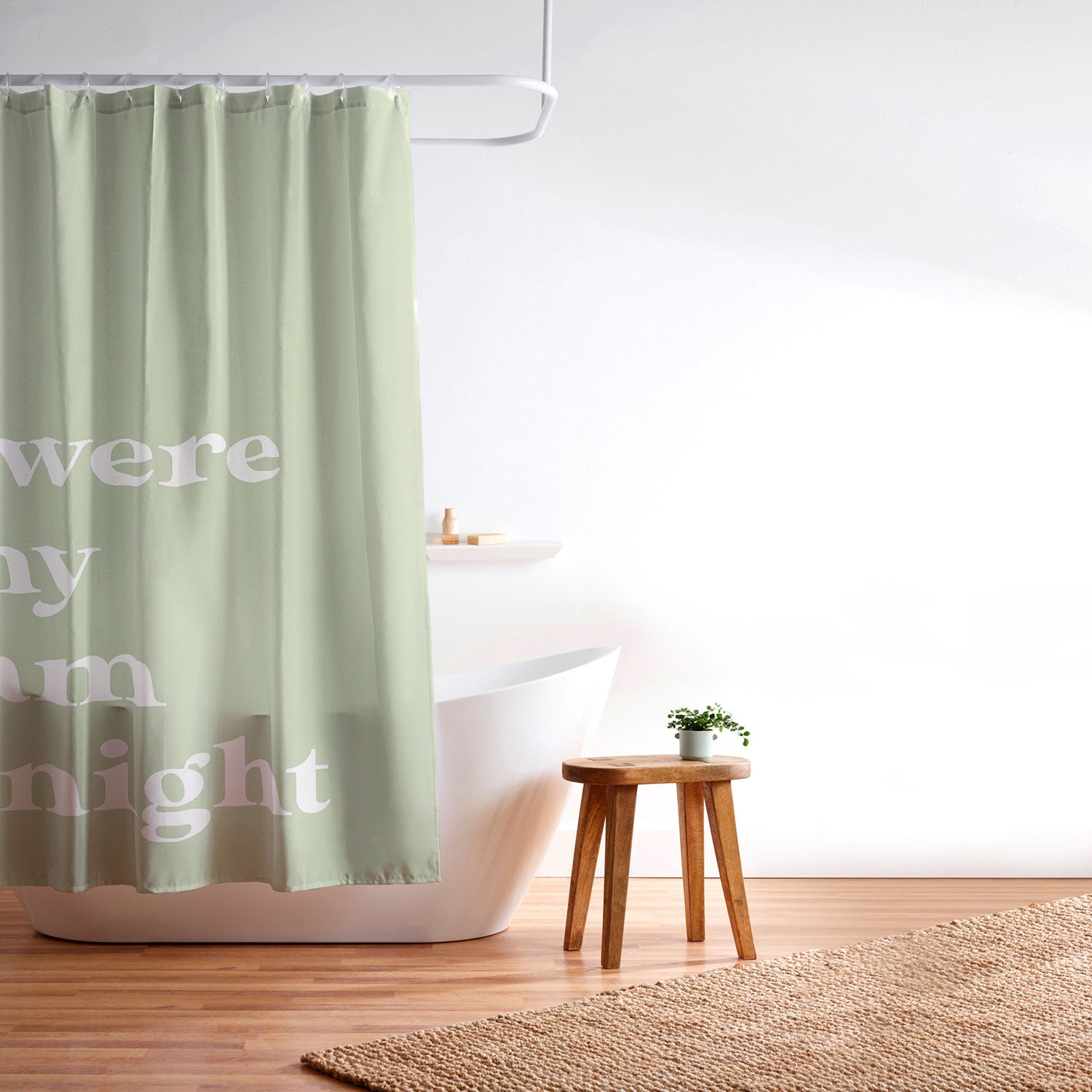 April Lane Art Green Dream I Shower Curtain