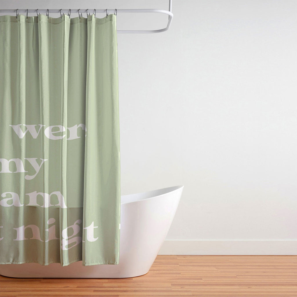 April Lane Art Green Dream I Shower Curtain