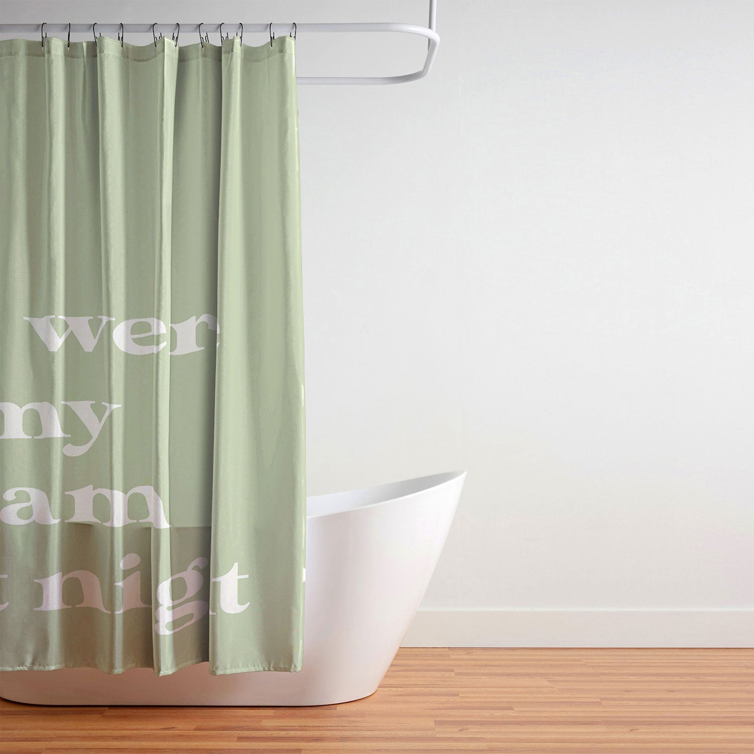 April Lane Art Green Dream I Shower Curtain
