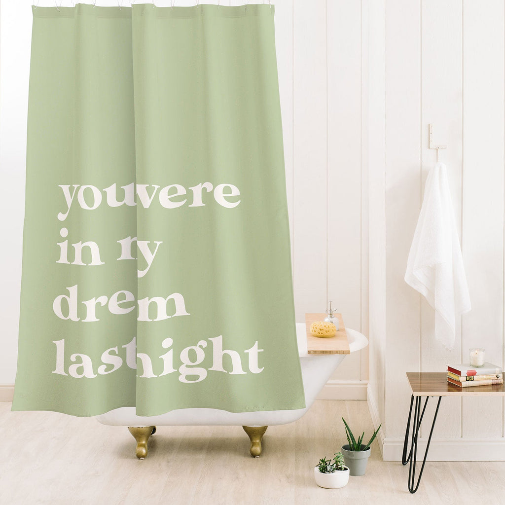 April Lane Art Green Dream I Shower Curtain