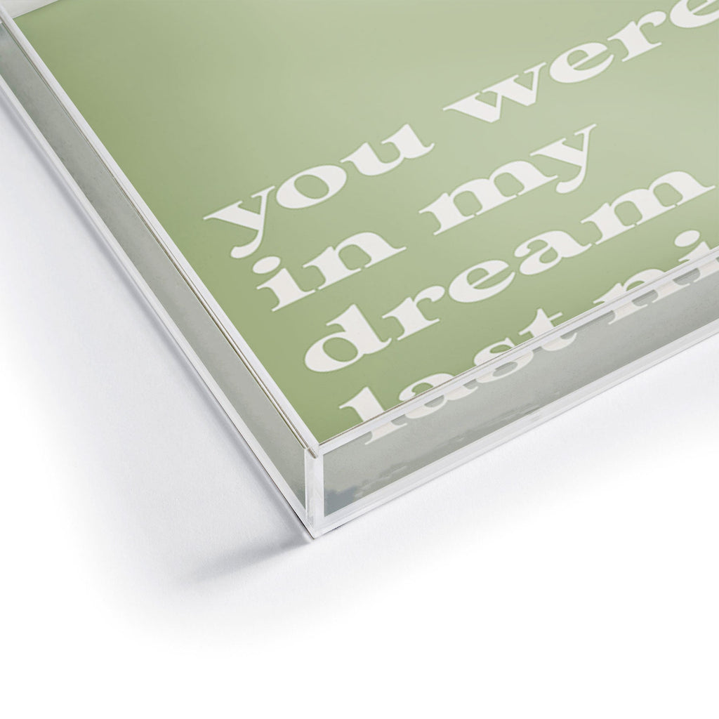 April Lane Art Green Dream I Acrylic Tray