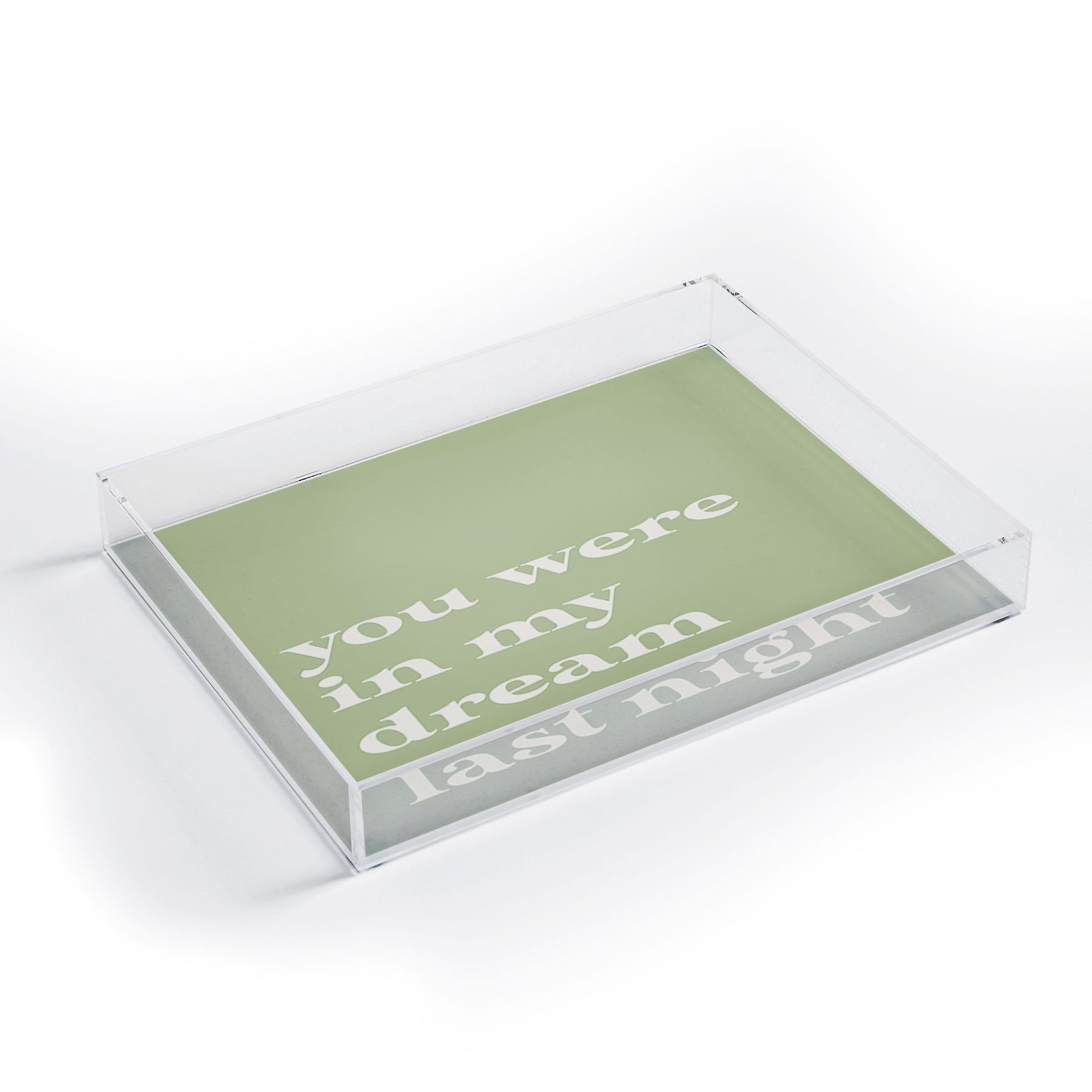 April Lane Art Green Dream I Acrylic Tray