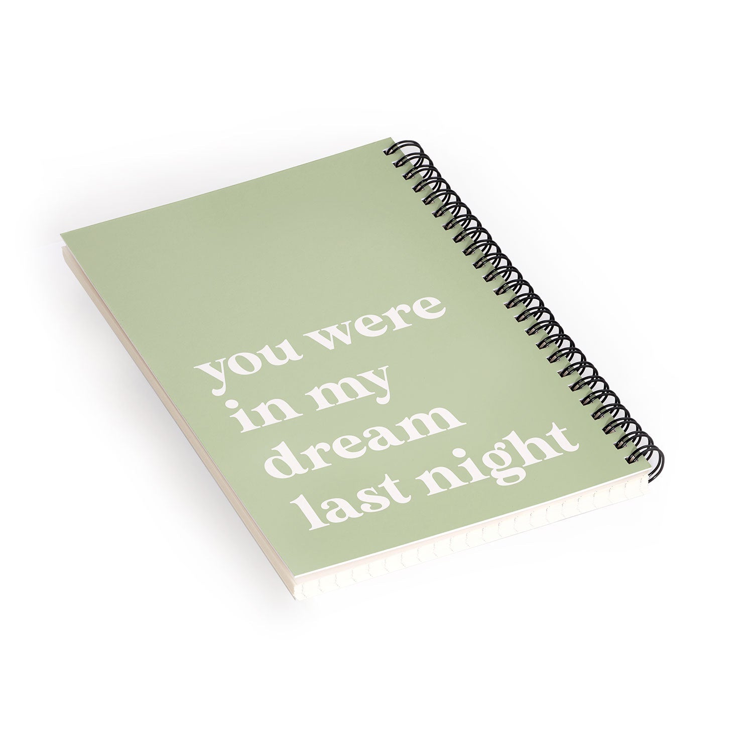 April Lane Art Green Dream I Spiral Notebook