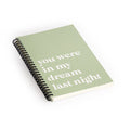 April Lane Art Green Dream I Spiral Notebook
