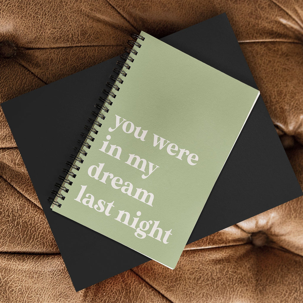April Lane Art Green Dream I Spiral Notebook