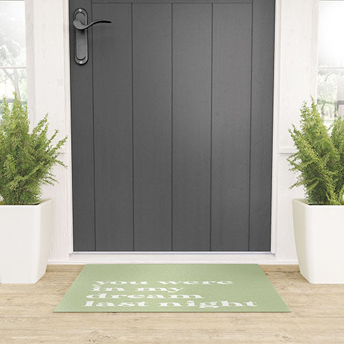 April Lane Art Green Dream I Welcome Mat