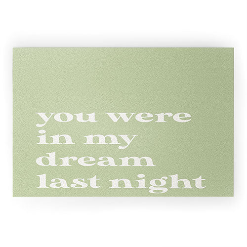 April Lane Art Green Dream I Welcome Mat