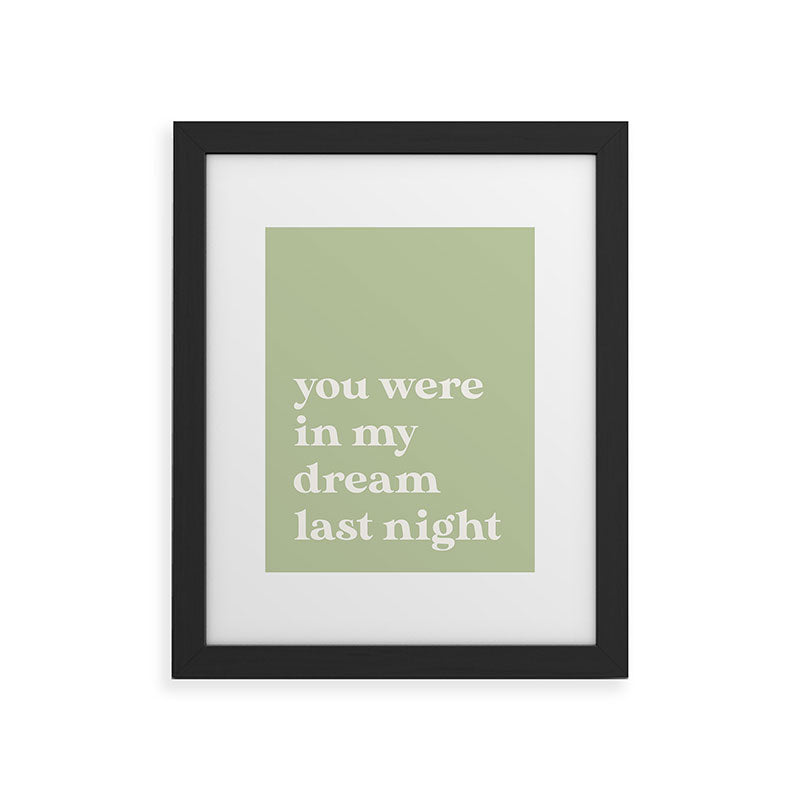 April Lane Art Green Dream I Framed Art Print