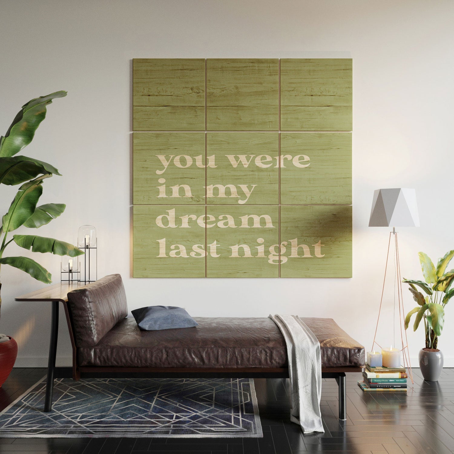 April Lane Art Green Dream I Wood Wall Mural