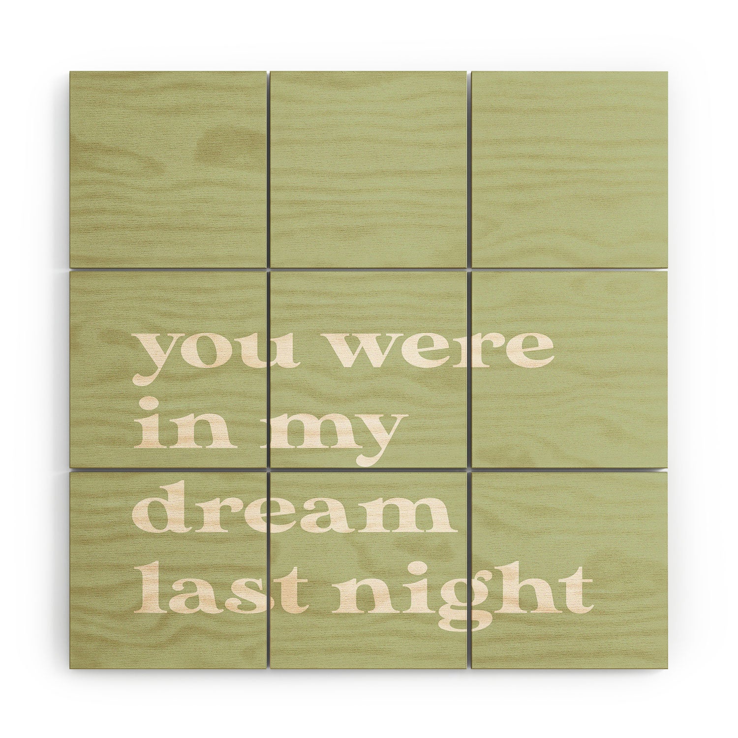 April Lane Art Green Dream I Wood Wall Mural