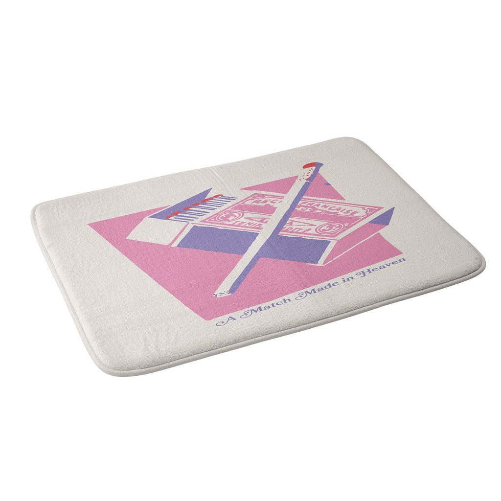 April Lane Art Matchbox Memory Foam Bath Mat