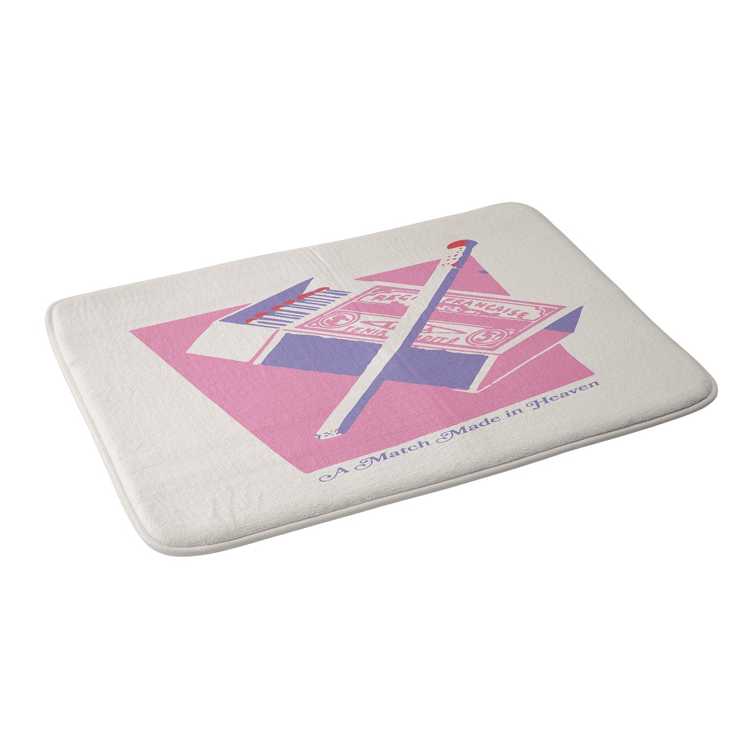 April Lane Art Matchbox Memory Foam Bath Mat