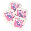 April Lane Art Matchbox Coaster Set