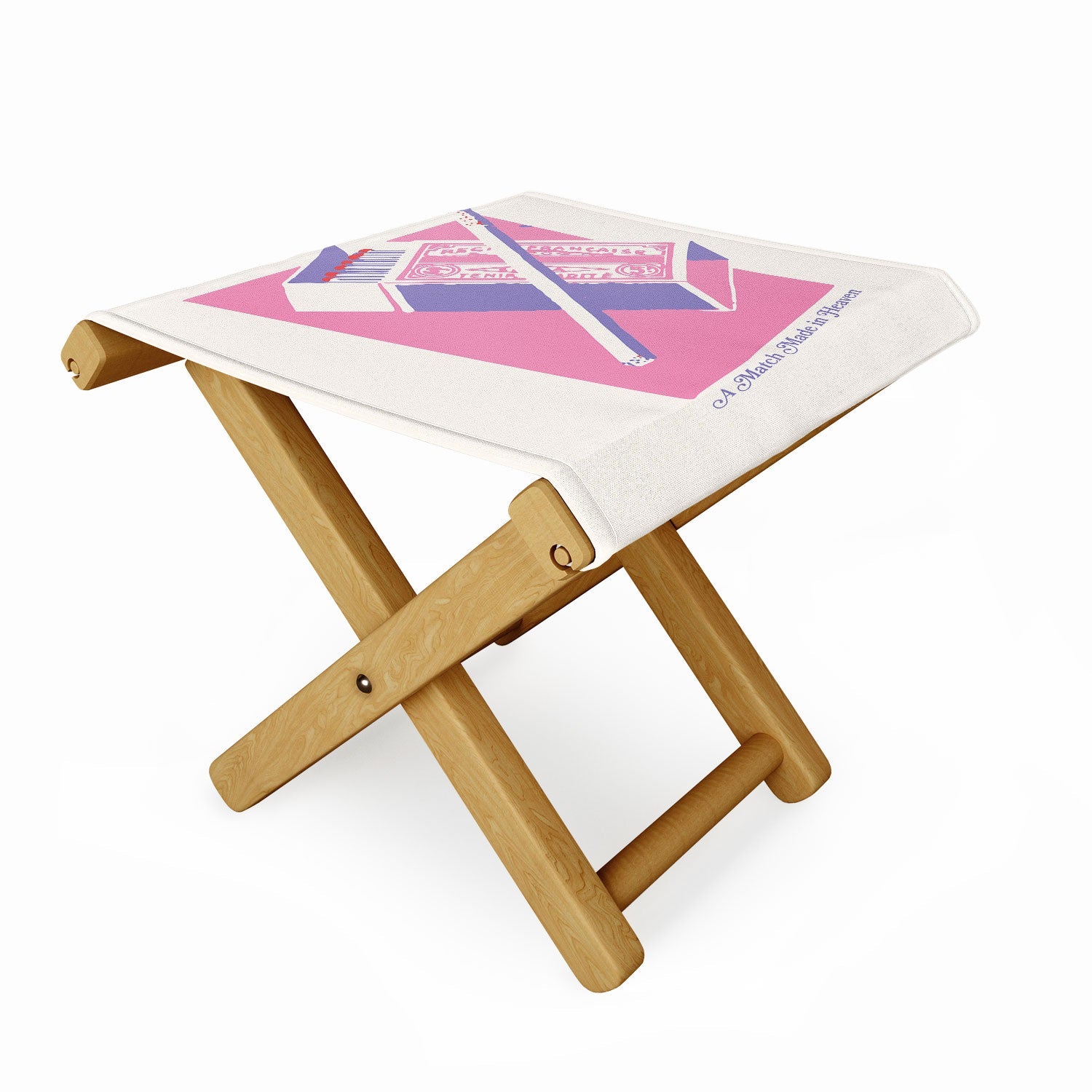 April Lane Art Matchbox Folding Stool