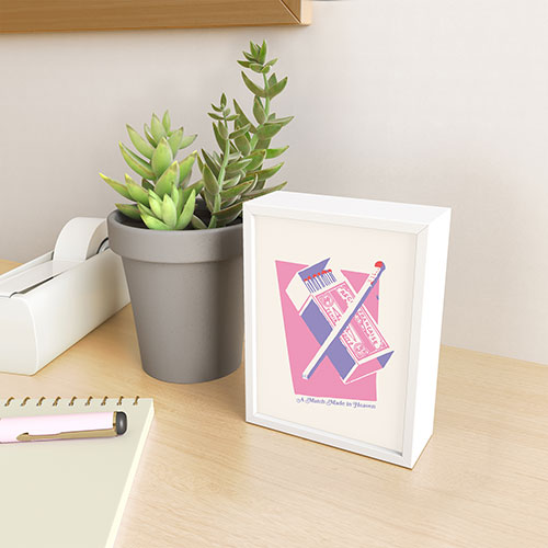 April Lane Art Matchbox Framed Mini Art Print