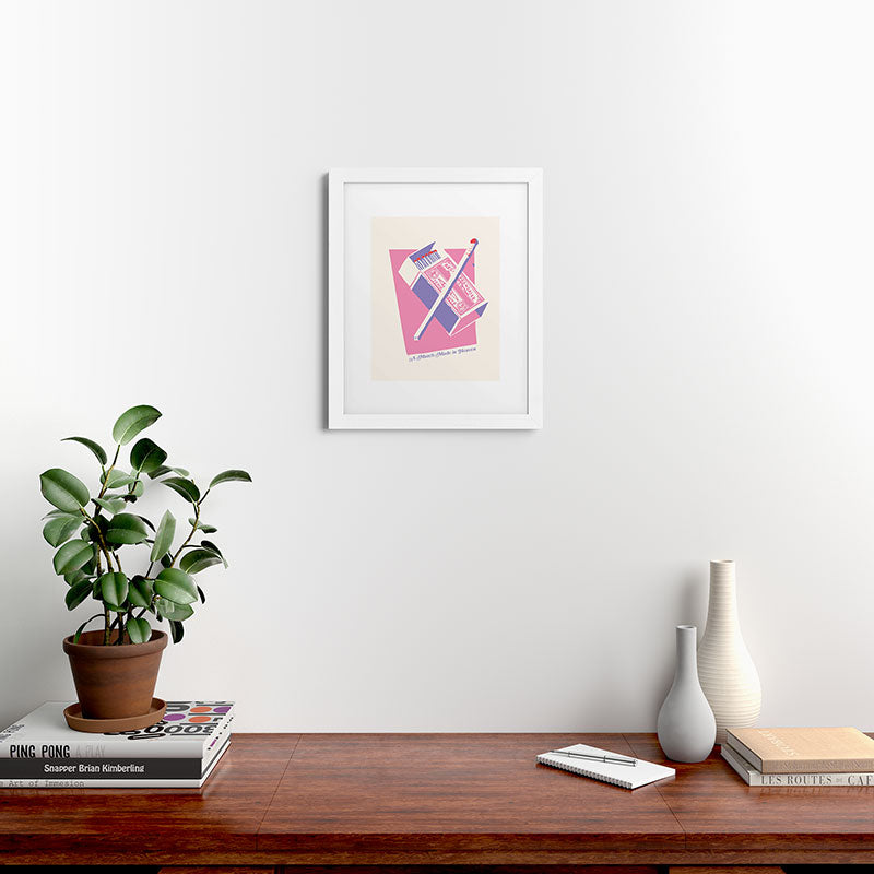 April Lane Art Matchbox Framed Art Print