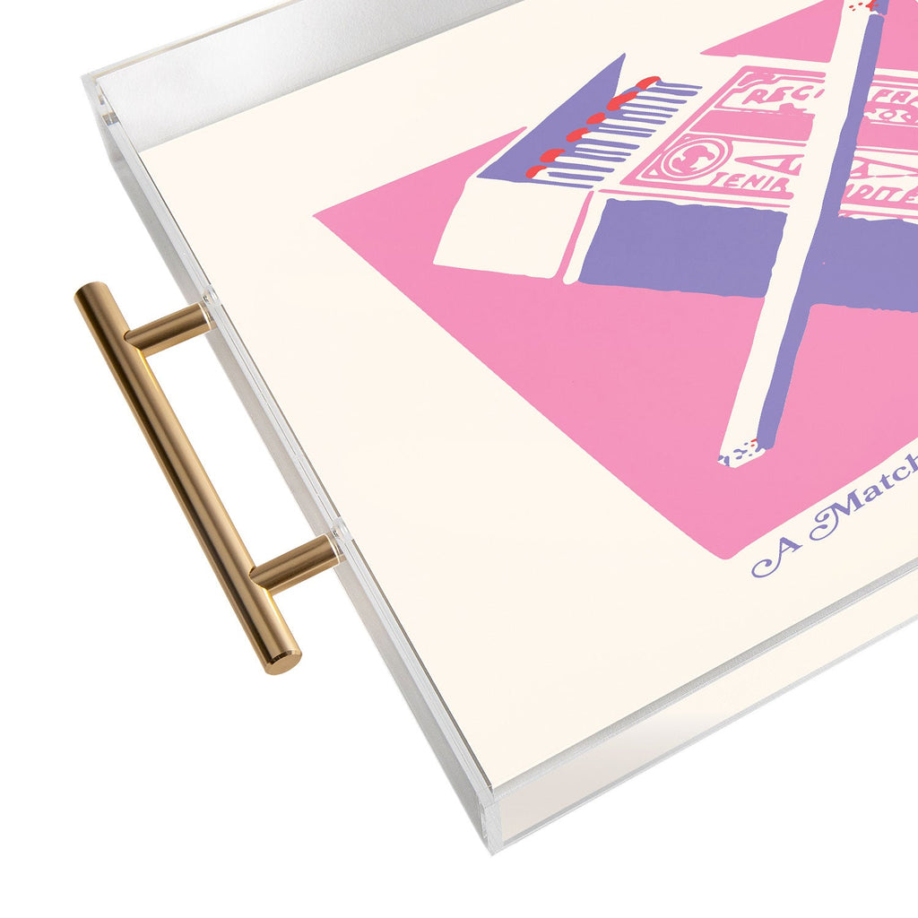April Lane Art Matchbox Acrylic Tray