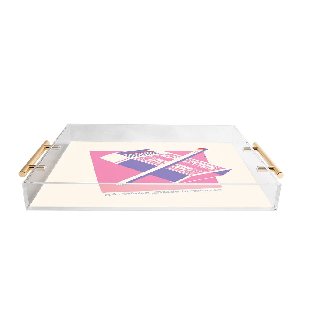 April Lane Art Matchbox Acrylic Tray