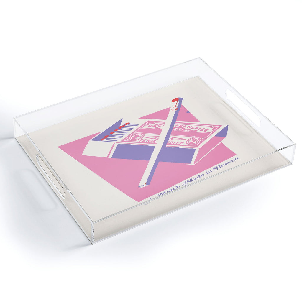 April Lane Art Matchbox Acrylic Tray