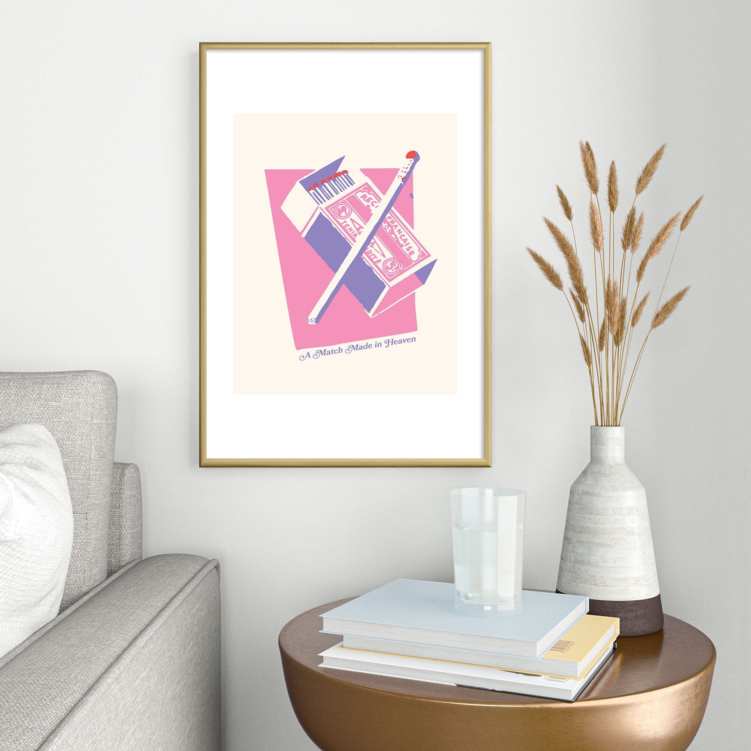 April Lane Art Matchbox Metal Framed Art Print