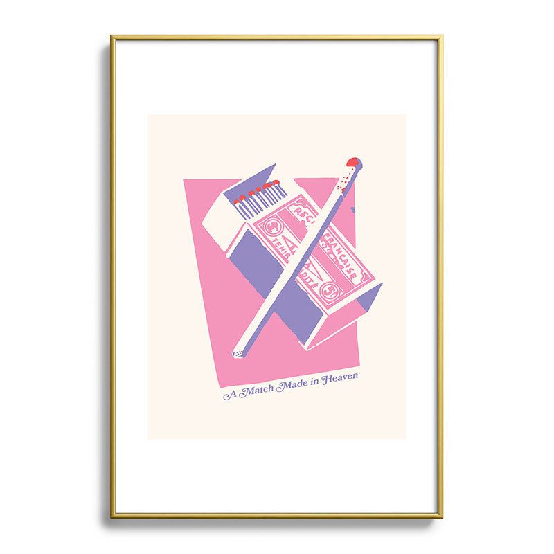 April Lane Art Matchbox Metal Framed Art Print