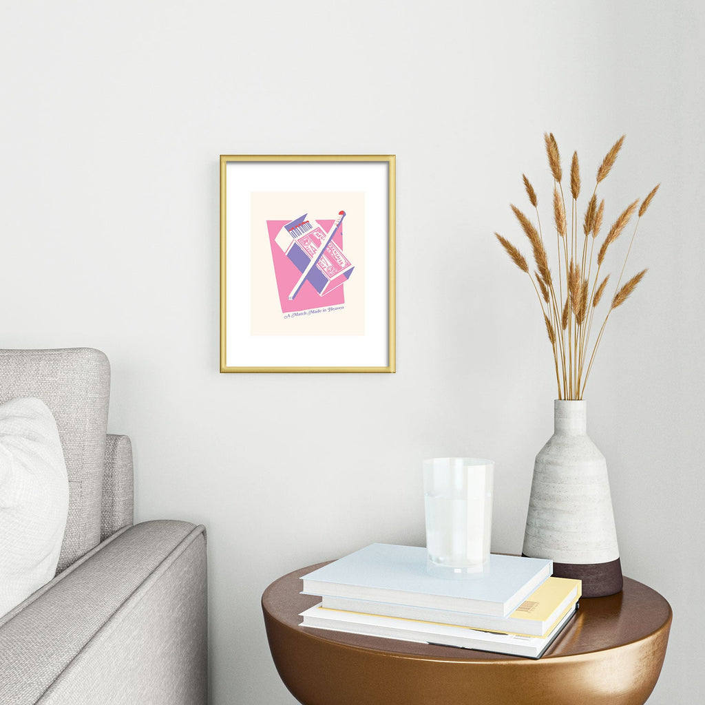 April Lane Art Matchbox Metal Framed Art Print