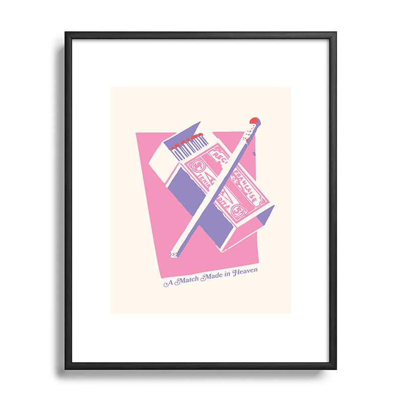 April Lane Art Matchbox Metal Framed Art Print