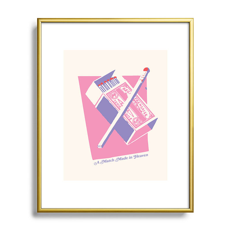 April Lane Art Matchbox Metal Framed Art Print