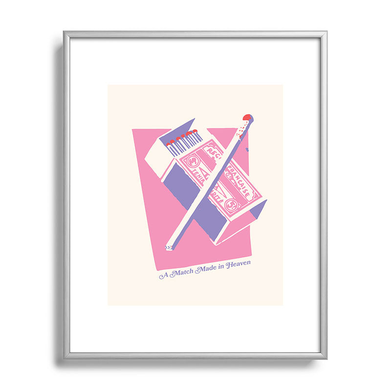 April Lane Art Matchbox Metal Framed Art Print