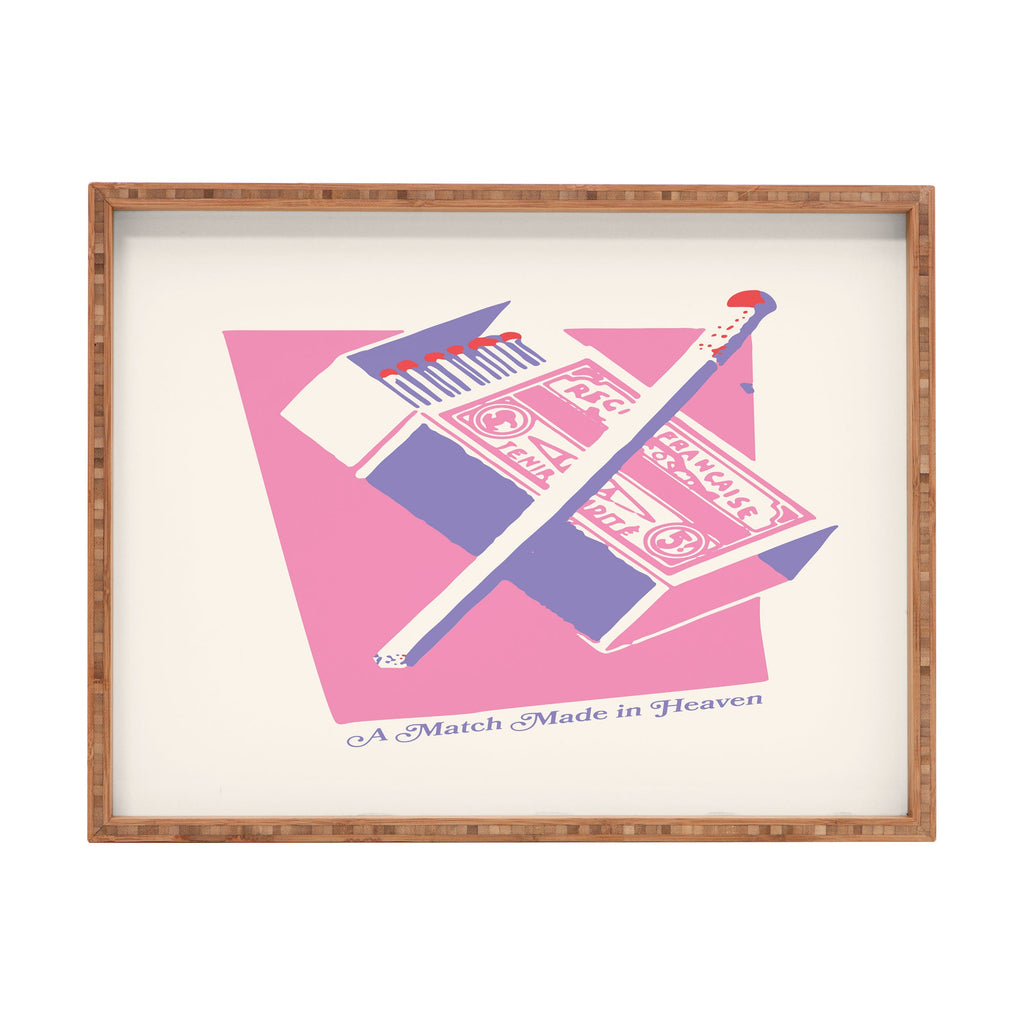 April Lane Art Matchbox Rectangular Tray