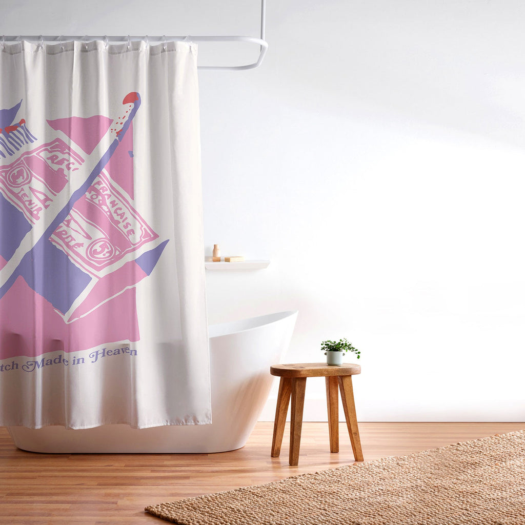 April Lane Art Matchbox Shower Curtain