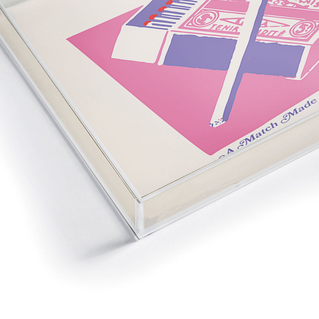 April Lane Art Matchbox Acrylic Tray