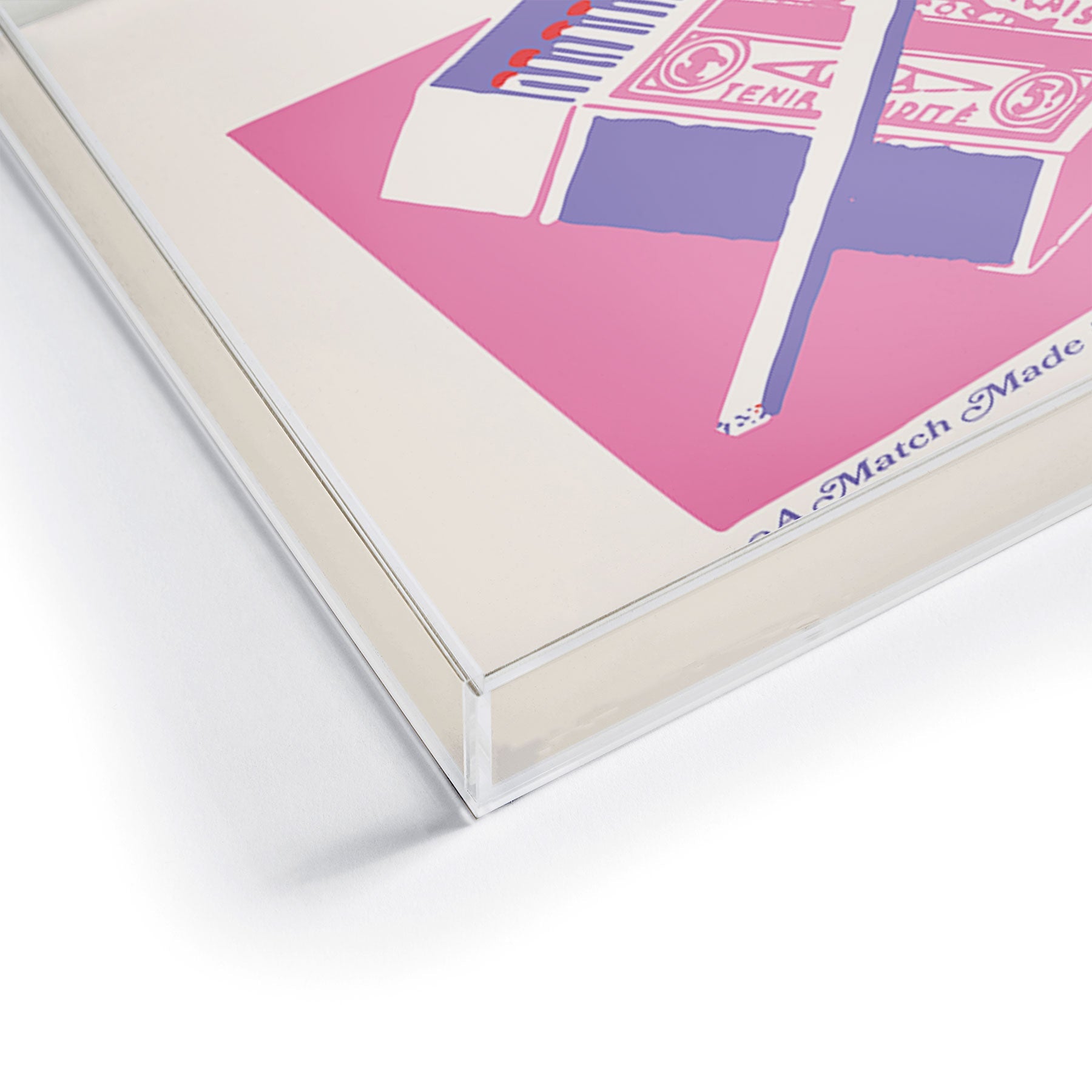 April Lane Art Matchbox Acrylic Tray