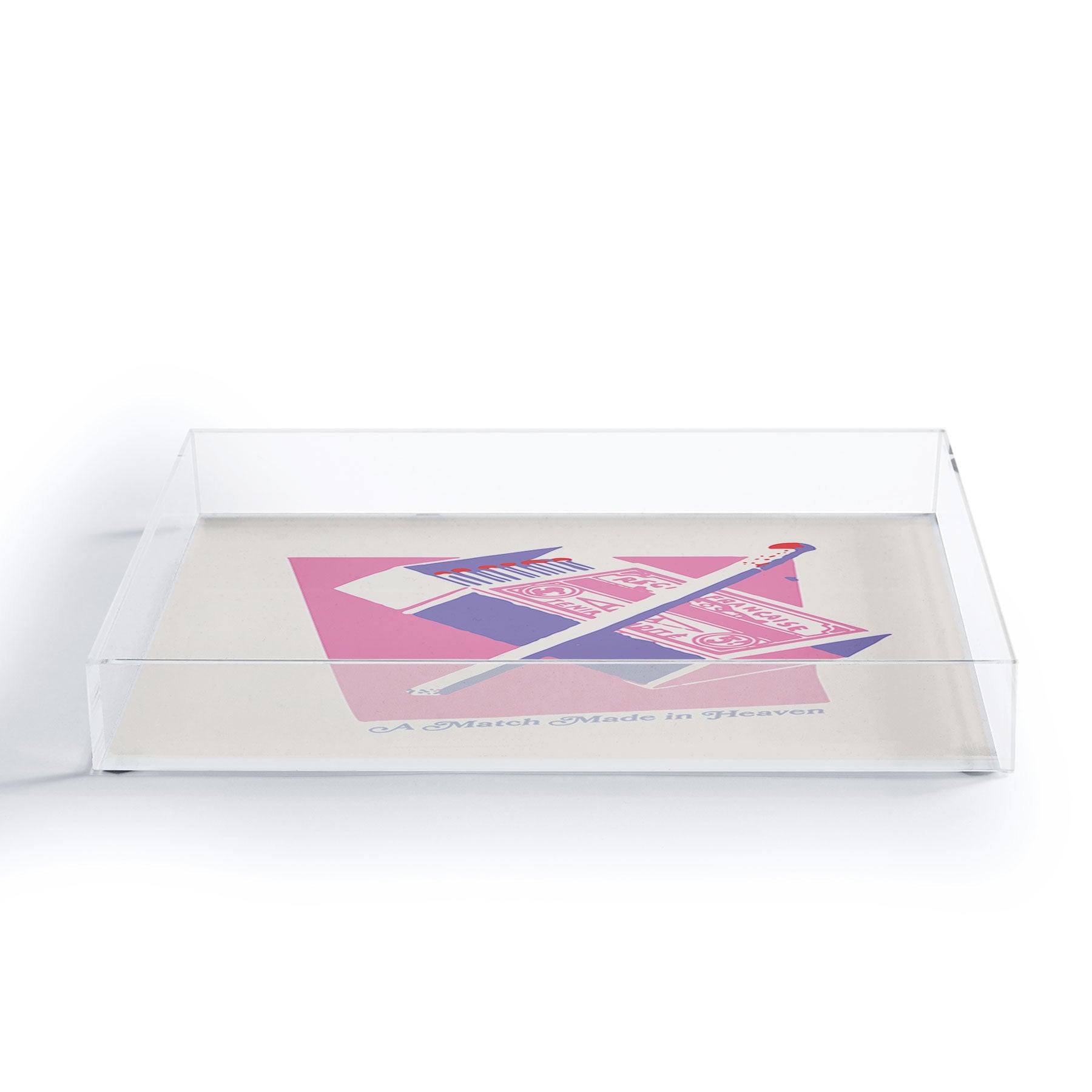 April Lane Art Matchbox Acrylic Tray