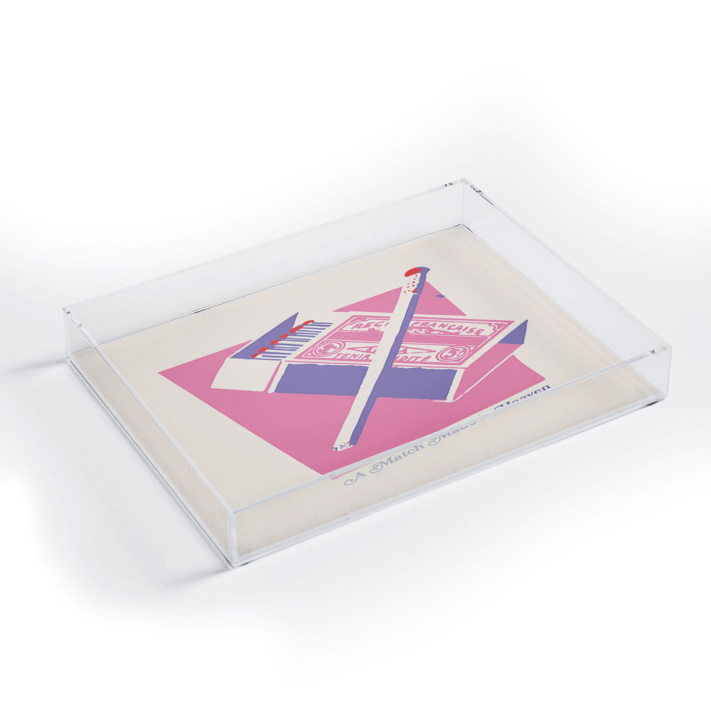 April Lane Art Matchbox Acrylic Tray