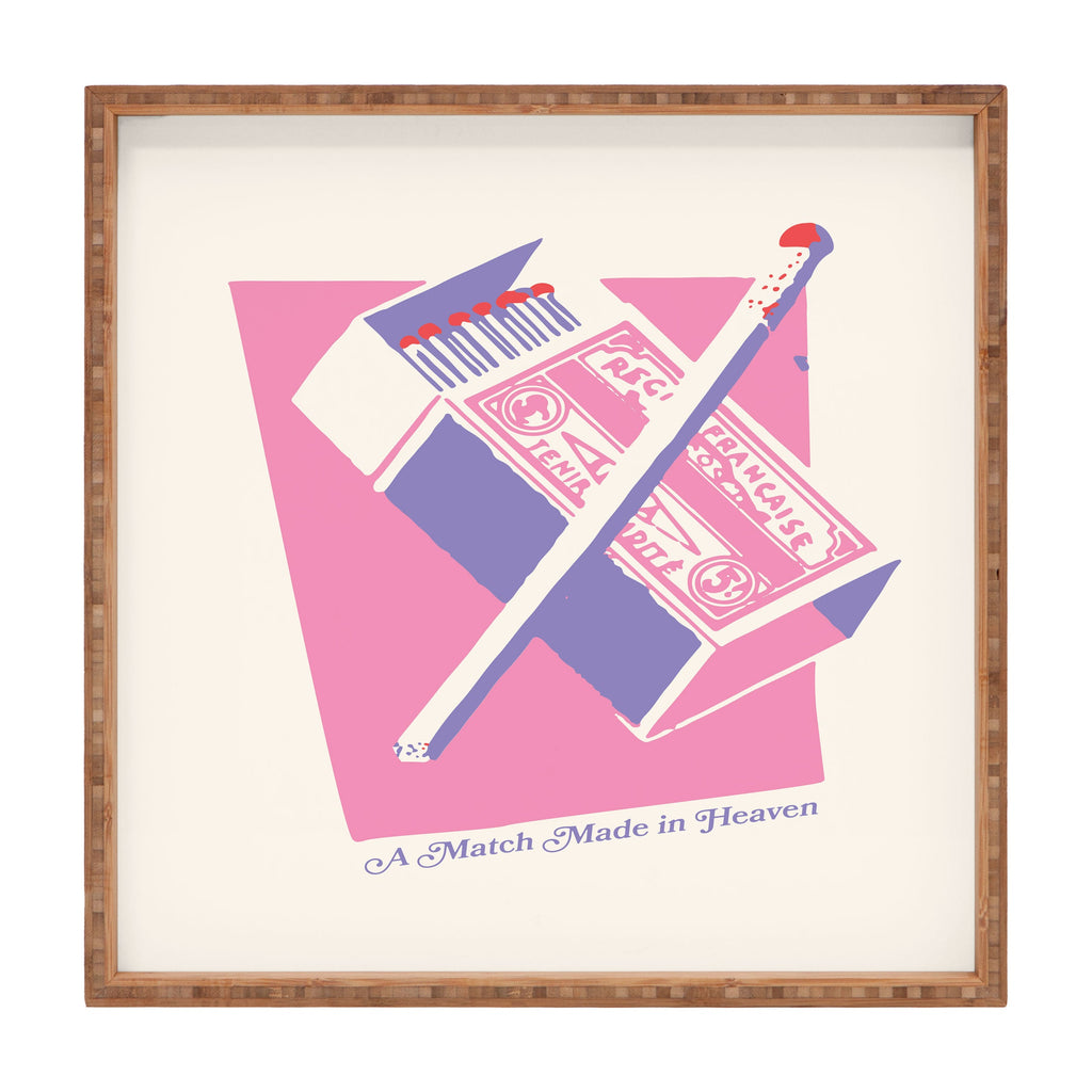 April Lane Art Matchbox Square Tray