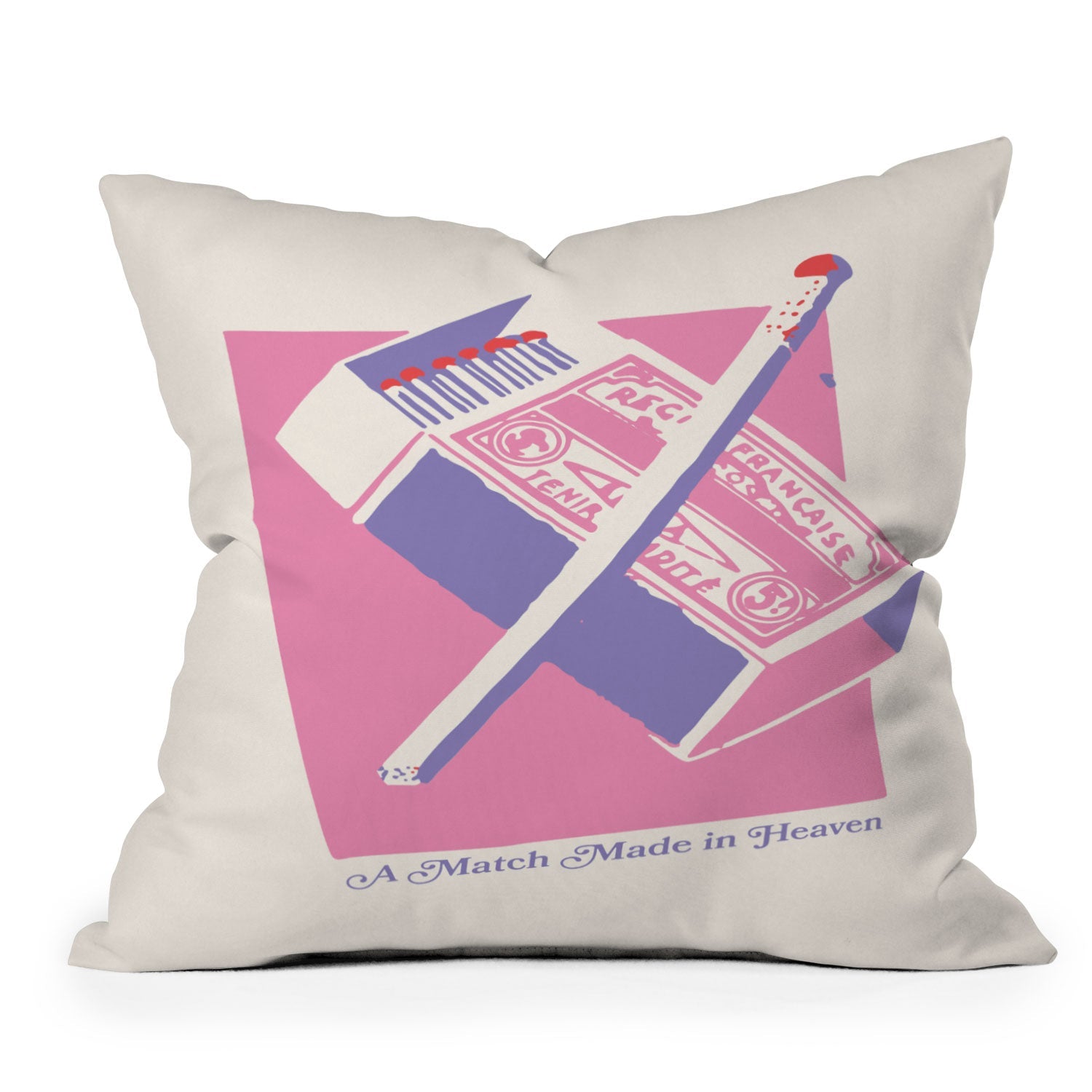 April Lane Art Matchbox Outdoor Throw Pillow