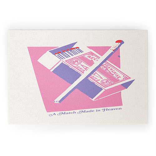 April Lane Art Matchbox Welcome Mat