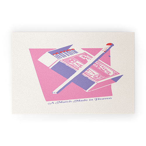 April Lane Art Matchbox Welcome Mat