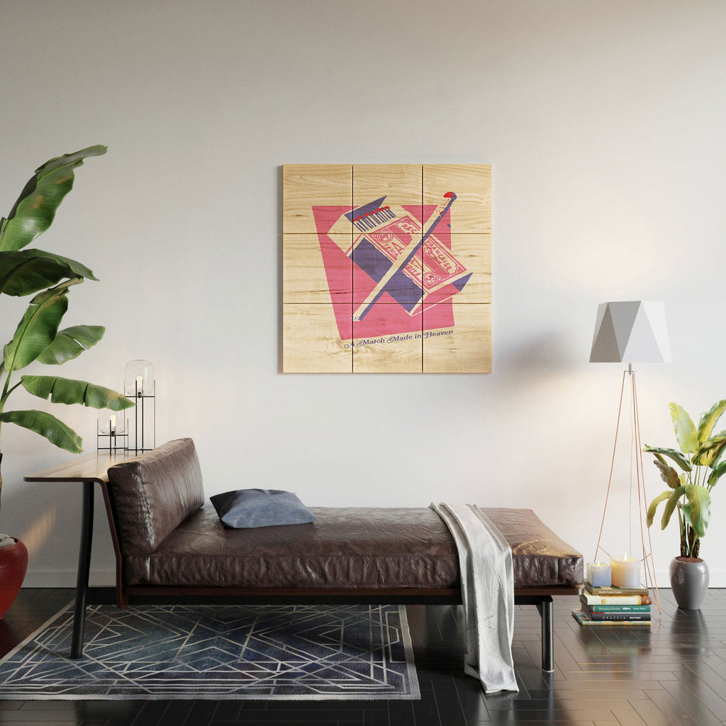 April Lane Art Matchbox Wood Wall Mural