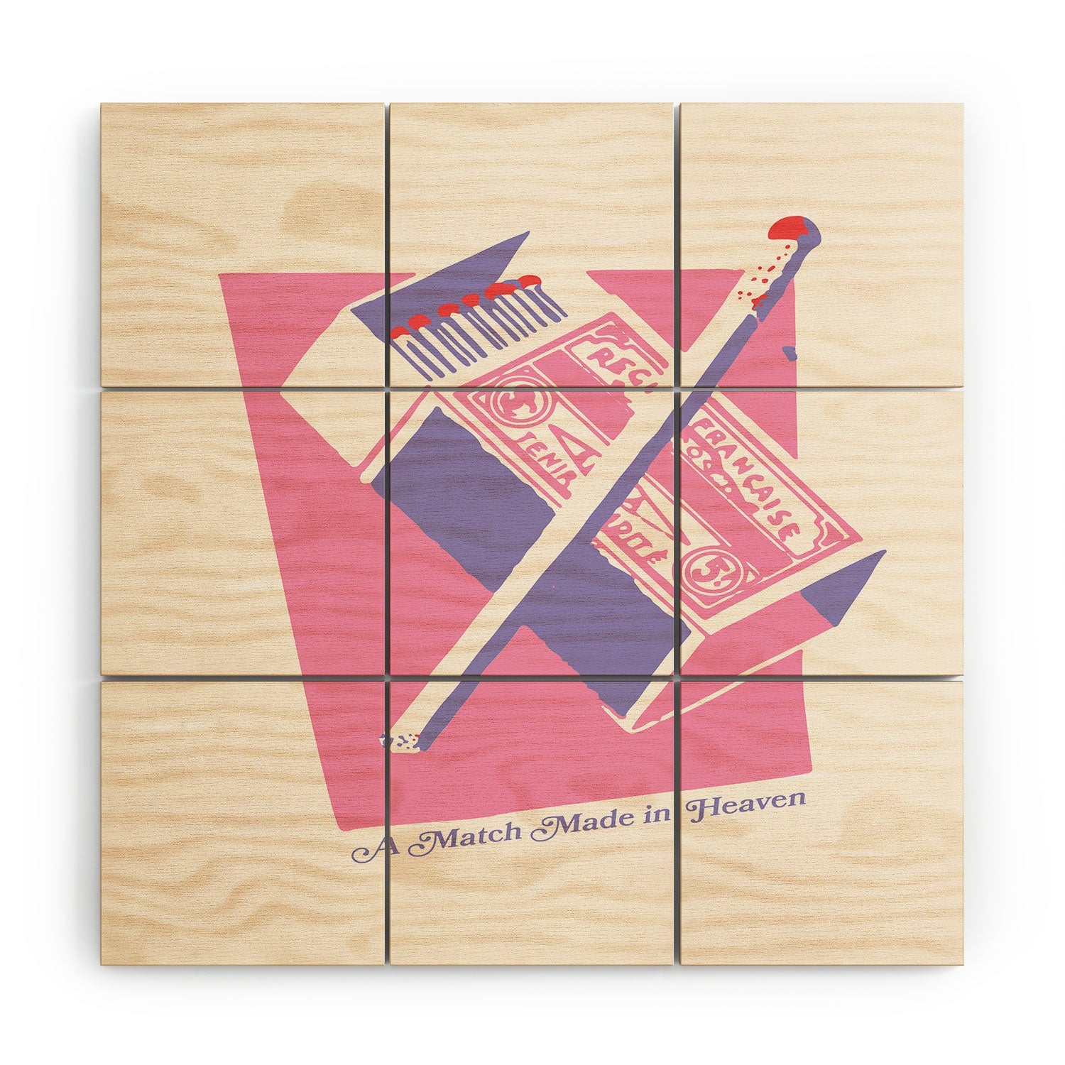 April Lane Art Matchbox Wood Wall Mural