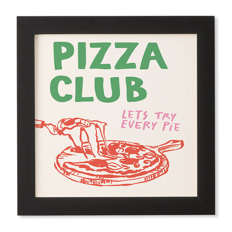 April Lane Art Pizza Club Framed Wall Art